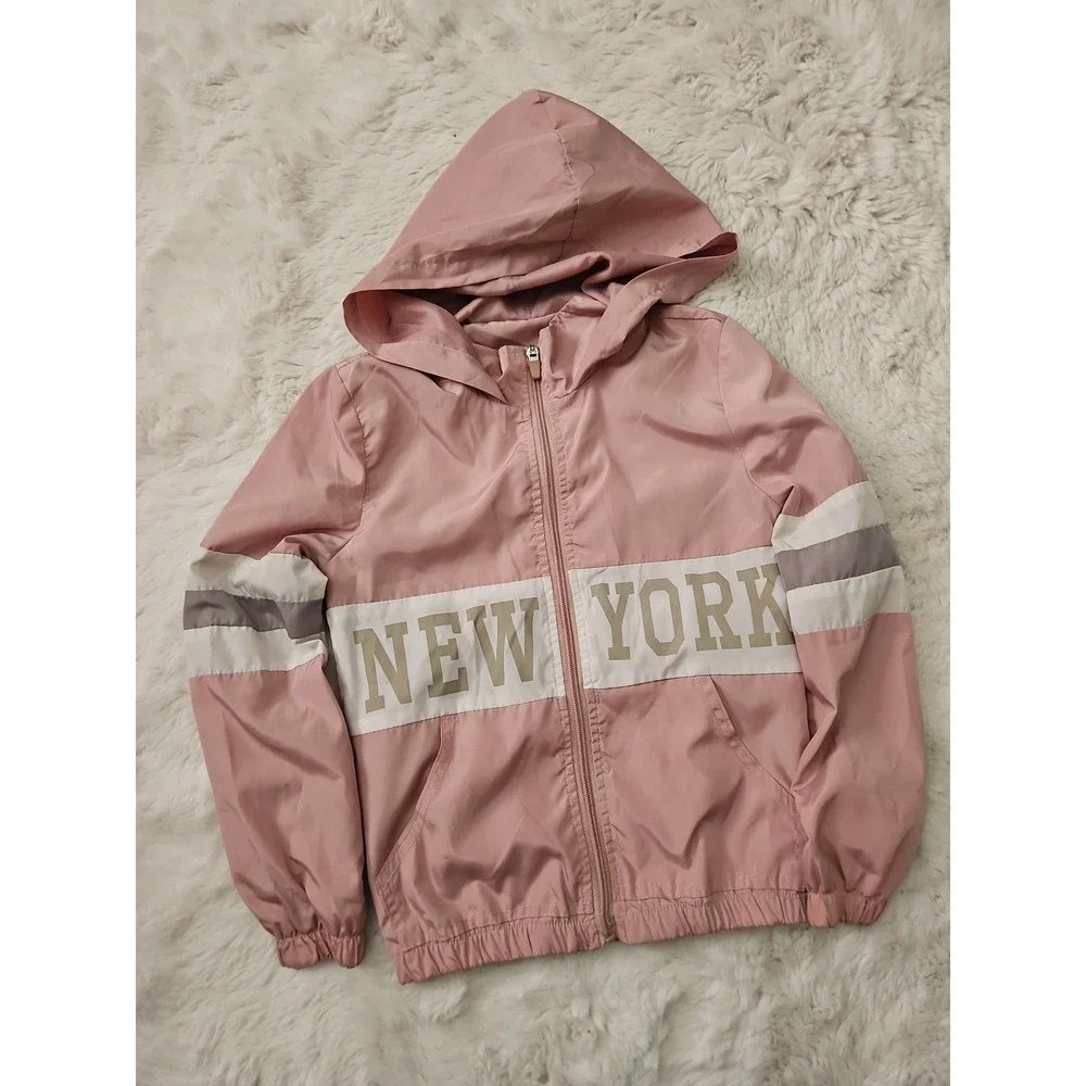 Kelly by 26 International Utility Collection Pink NY Hooded Jacket Size‎ 7/8